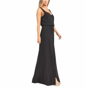Show Me Your Mumu Kendall Maxi Black Chiffon